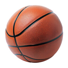 Basketball on White Background