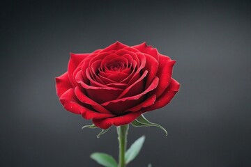 red rose on black background