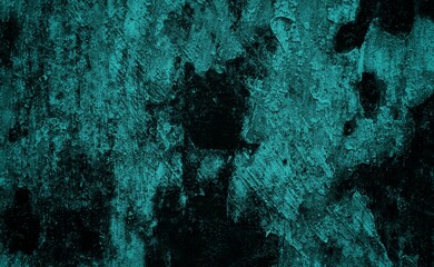 Old wooden board background, Blue Plastered rusty concrete wall, Dark blue green wall textured background, damaged wall textured background.