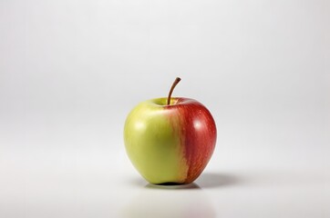 Red and green apple. An apple a day keeps the doctor away. A for apple