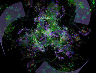 Imaginatory fractal abstract background Image