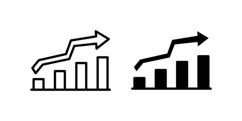 Growth icon set. for mobile concept and web design. vector illustration