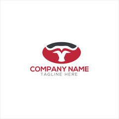 Obraz premium bull head logo design symbol vector