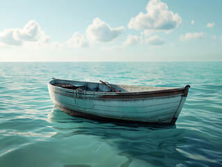 Boat on ocean, sea, summer, landscape, beautiful