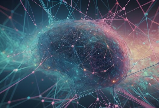 Unveiling the Mysteries of the Mind: A Brain Floats in the Vastness of Space, Spark Curiosity About Neuroscience and Space Exploration