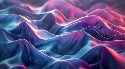 Obraz premium Serene Aquatic Waves in 3D