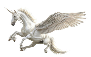 A pegasus on white background,png