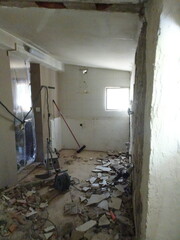 Construction Work of Kitchen Renovation