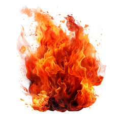 Explosive Fire Burst with Intense Flames