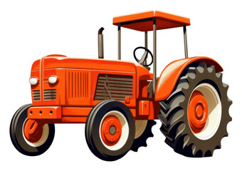 Obraz premium PNG Tractor transportation bulldozer vehicle.