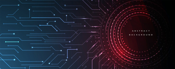 Obraz premium Technology abstract futuristic science background for internet business. Big data concept. Vector art.