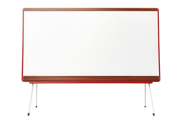 Fototapeta premium Wood Framed Whiteboard on Minimalist Stand