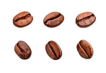 coffee beans isolated on white