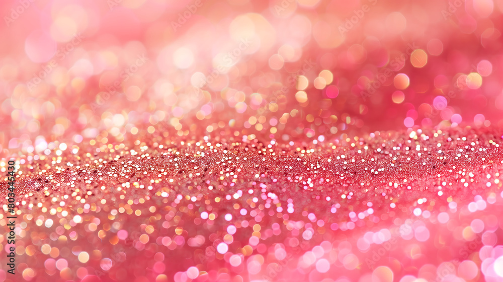 Wall mural pink and gold glitter background design