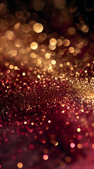 Red and gold glitter background design