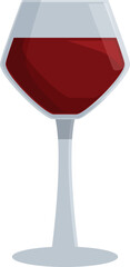 Zero alcohol wine glass icon cartoon vector. Advice object. Crystal pot