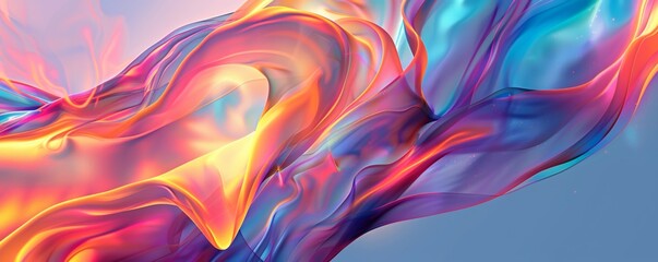 Obraz premium Abstract colorful liquid flow background