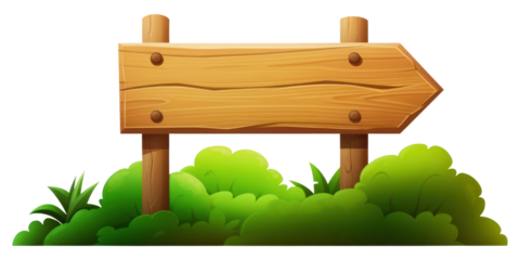PNG  Wooden sign outdoors plant green.