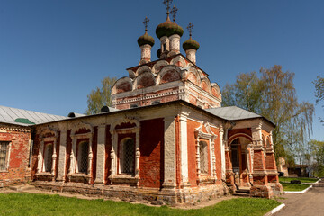 An old Orthodox church. Places of pilgrimage in Russia. Selected Focus - obrazy, fototapety, plakaty