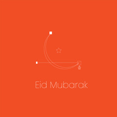 Happy Eid greeting card 
