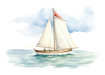 Naklejka premium PNG Watercraft sailboat outdoors vehicle.