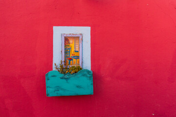 Beautiful sea view, white house, blue and white architecture, greek orthodox churche, Travel and summer vacacion, Architecture details in Santorini Greece, romantic seascape to the blue Aegean sea. 