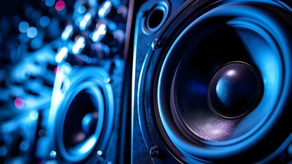 Enhancing Sound Quality: Professional Audio Speakers in Modern Wideband Sound Systems. Concept Audio Engineering, Speaker Technology, Sound System Design, Acoustic Principles, High-Fidelity Audio