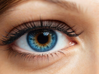 Obraz premium Close up of female opened eye.