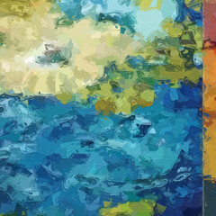 Oil paintings and various flowers, lotus leaves, fish, ponds, chrysanthemums, and leaves are beautiful