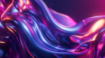 Vibrant silk waves abstract background