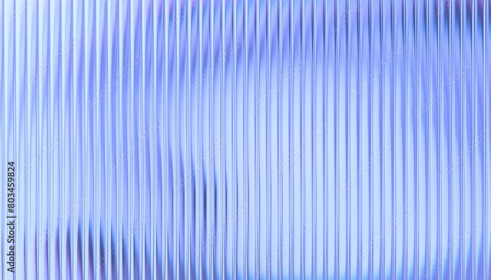 Poster abstract background design with reeded glass effect, 3d render