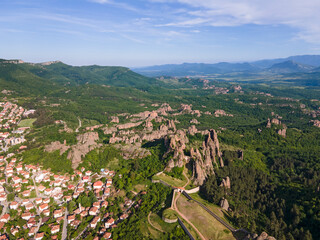 Aerial view of Belogradchik Rocks, Bulgaria
