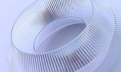Abstract glass structure, background design, 3d render
