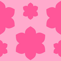 pink flower repeat pattern