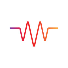 modern sound wave logo premium template