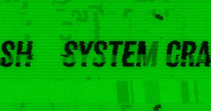 System Crash Green Screen - Decoding Tech Glitches, Exploring Common Error Messages in Digital and Analog Devices.