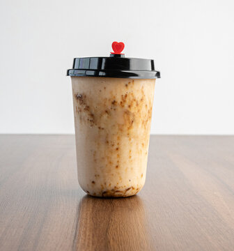 A glass of fresh Sapodilla juice