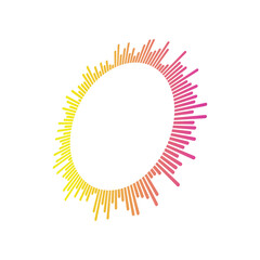 modern sound wave logo premium template