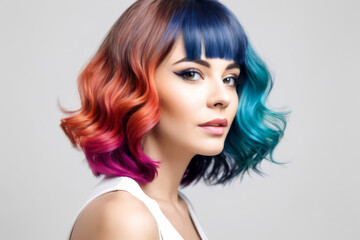 Fototapeta premium salon hair styling and coloring concepts 