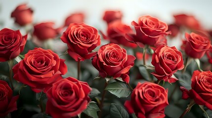 Intimate and Celebratory Red Roses in Focus