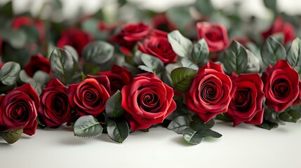 Flawless Red Roses Symbolizing Love and Passion in Soft Lighting