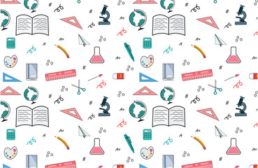 Back To School PATTERN Images vector design