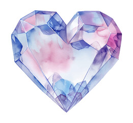 love diamond watercolor digital painting good quality