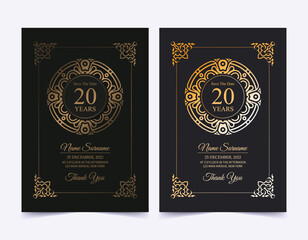 elegant birthday invitation template