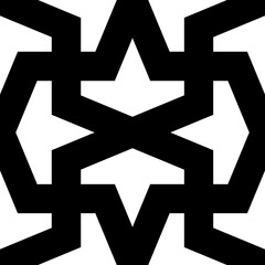 Ethnic ornament. Folk wallpaper. Tribal pattern. Figures motif. Mosaic tiles. Digital paper, surface texture, abstract background, textile print, web design, backdrop, vector work. Seamless image.