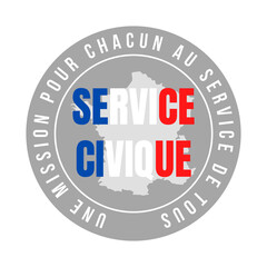 Symbole service civique en France