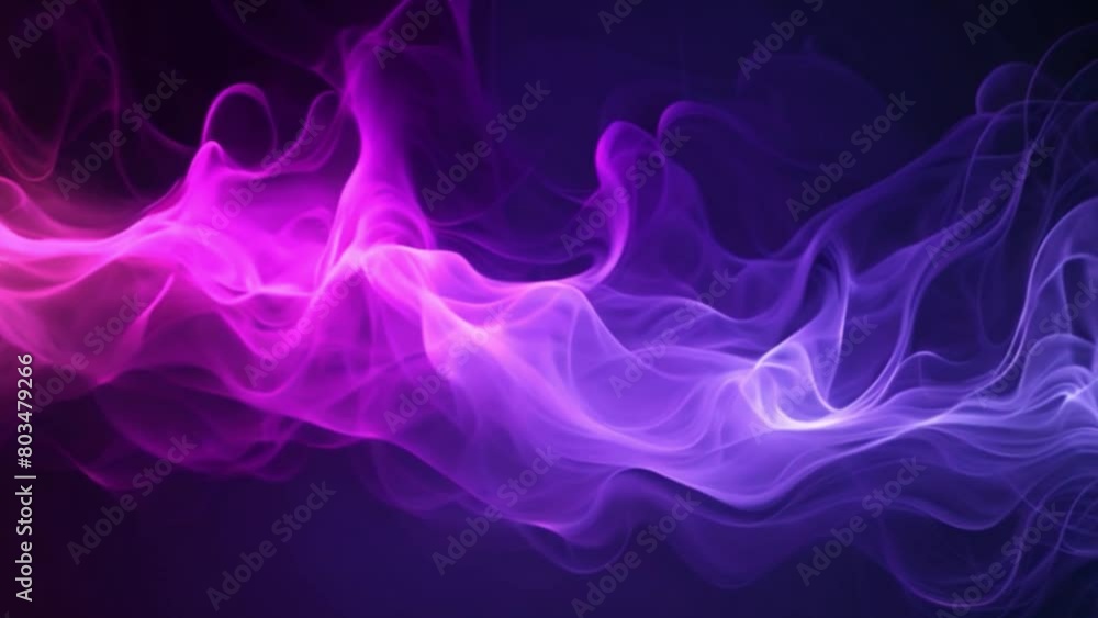 Aufkleber blurry swirls of colorful pink and blue smoke on a dark background, creating an abstract and vibrant