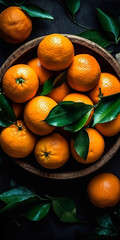A bowl of fresh oranges