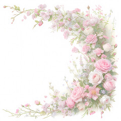 Enchanting Pink Rose Bouquet with Beautiful Flowers in a Timeless Design, Ideal for Special Occasions or Romantic Surprises