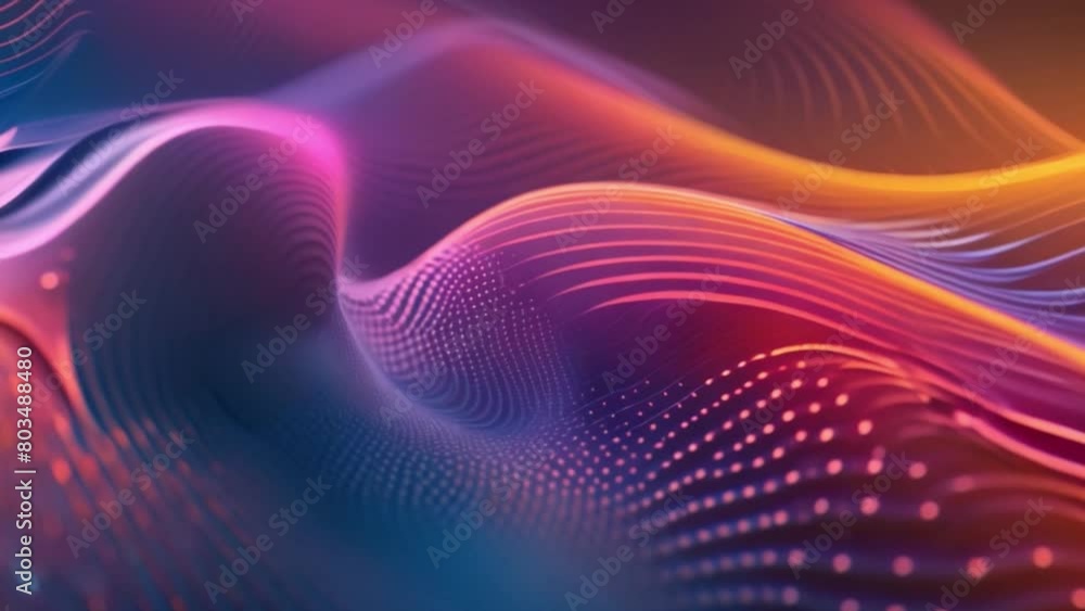 Poster a vibrant backdrop filled with a variety of colors and wavy lines creating a dynamic and energetic v